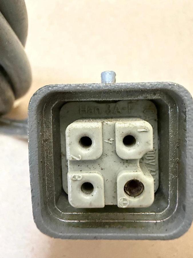 Used Harting Han 3A-F Connector w/ Cord