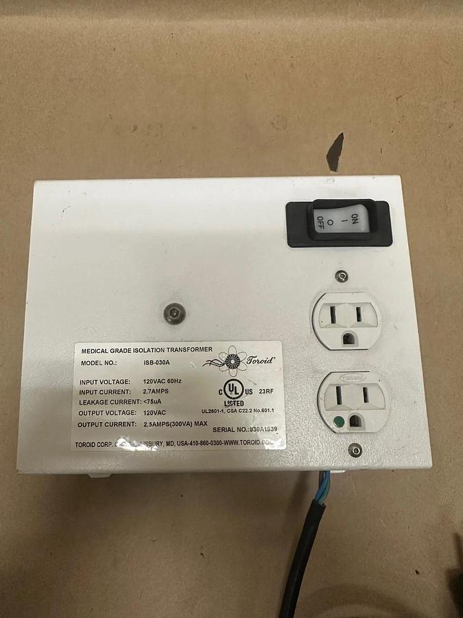Used Toroid ISB-030A Medical Grade Isolation Transformer