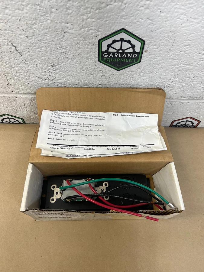Frigidaire 5304482698 Subbase Disconnect Switch