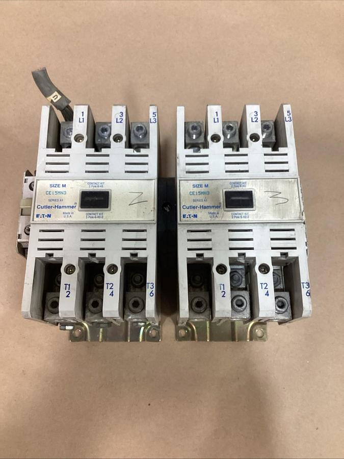 Used Westinghouse A201K3CA Size 3 Starter Contactor, 200-230-460/575 V, 25-30-50Hp