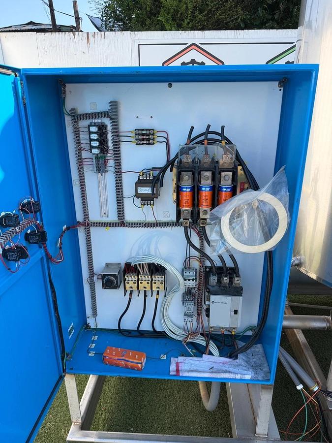 Used Industrial Hot-Water Sanitation/ Heating Skid, 594 Gallon Tank