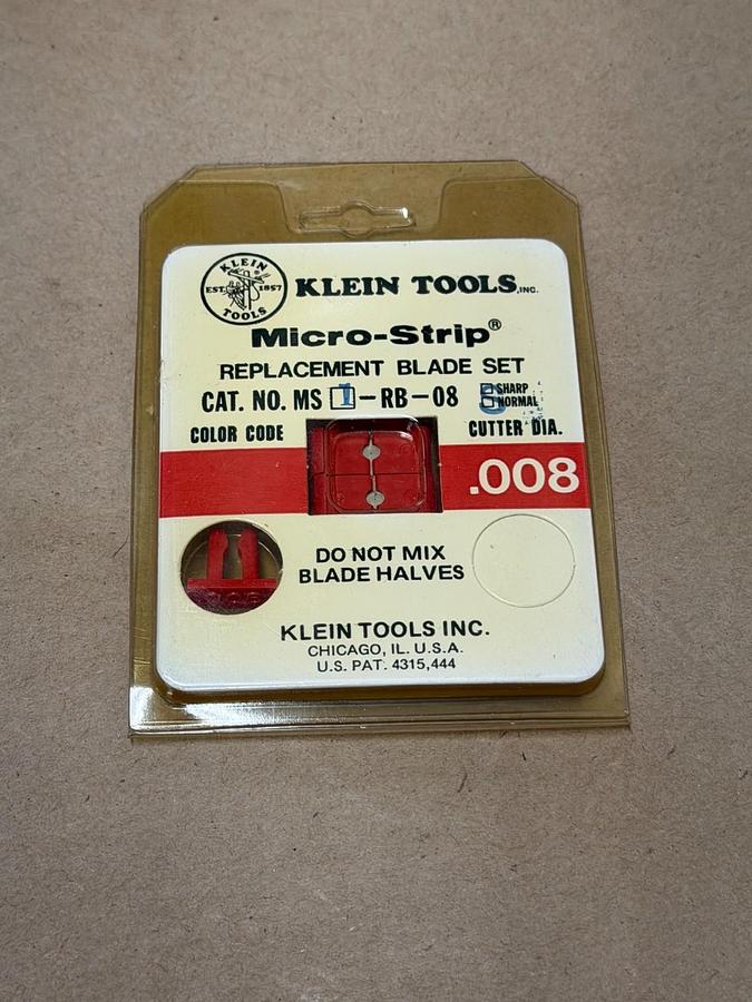Used Klein Tools MS1-RB-08S Micro-Strip Replacement Blade Set