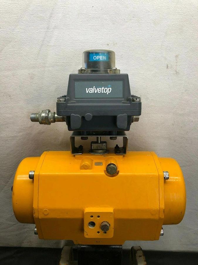 Used EL-O-MATIC ES0350.U2A03A.S27K30 Pneumatic Actuator w/ Flowserve 3” Valve