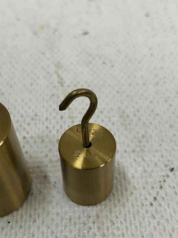 Used Calibrated Weights 8oz, (2) 2oz, 1/2oz