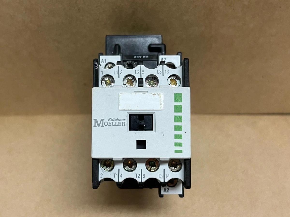 Used Moeller DIL00M-G-10 24V DC, 600 VAC, 20A Contactors - Lot of 5