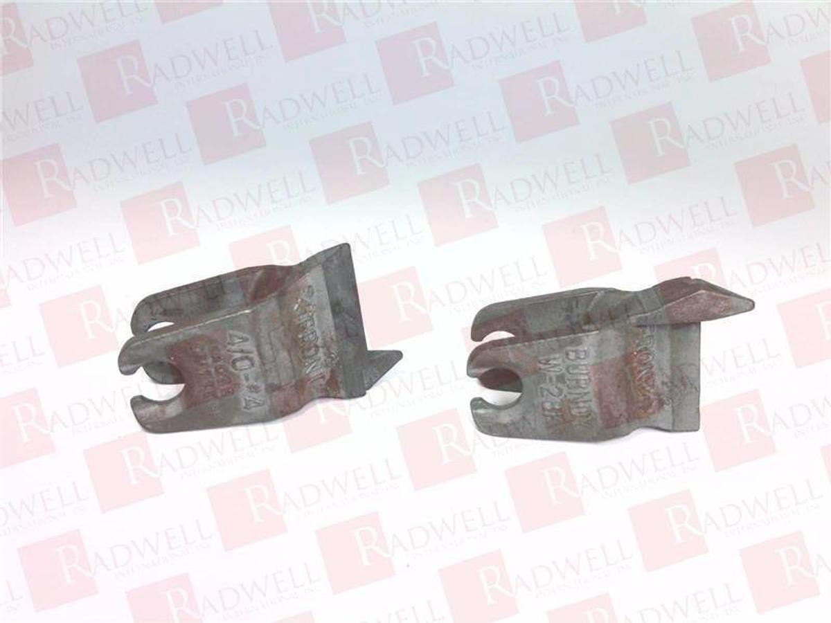 Used Burndy Lot of 5 Brass Split Bolt Connectors, KS34, KS27