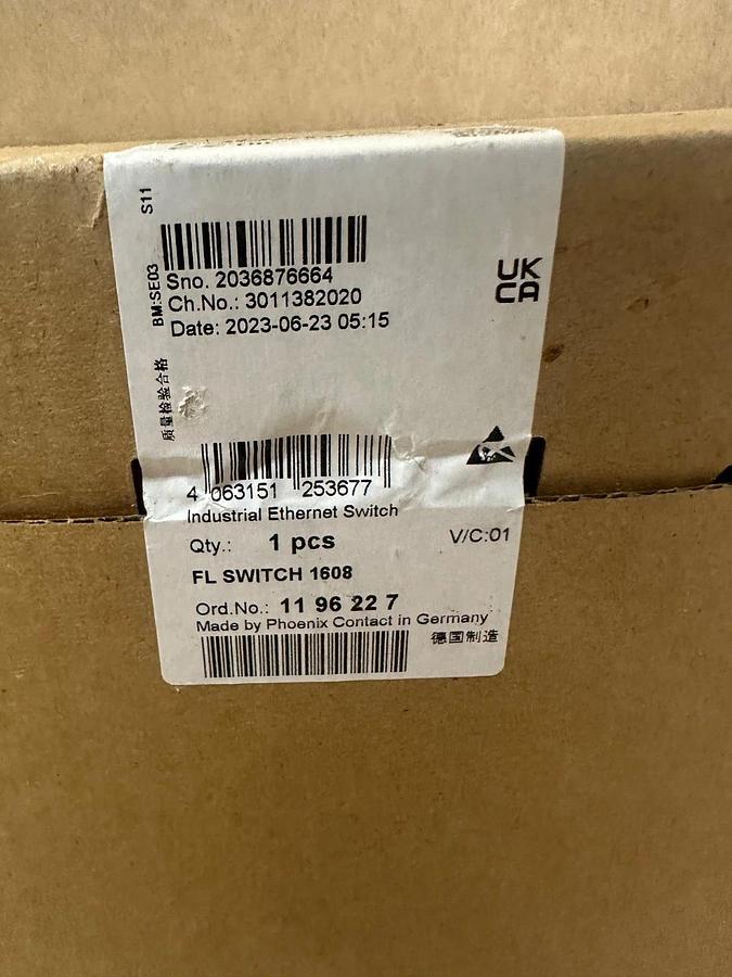 Used Phoenix Contact FL Switch 1608 Industrial Ethernet Switch *FACTORY SEALED*