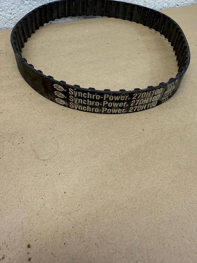 Used Gates 270H100 Synchro-Power Timing Belt, 1” Width