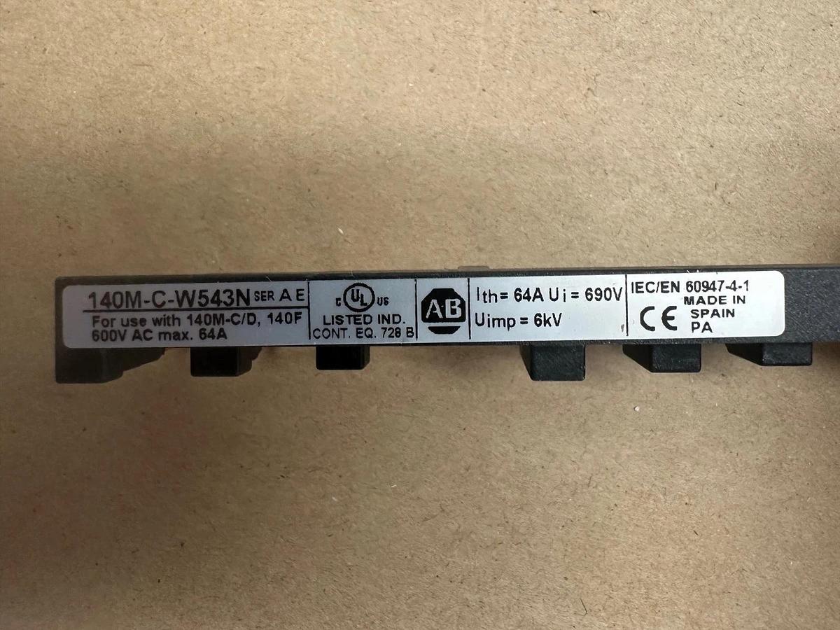 Used Allen Bradley 140M-C-W543N Compact BUSBAR *NEW*