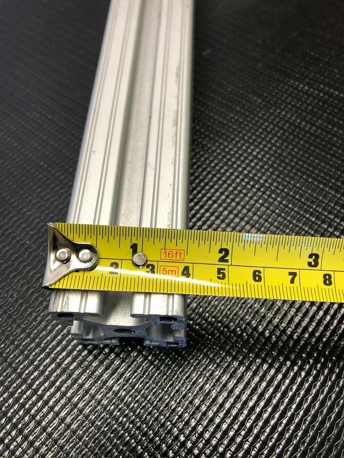 Used Lot of 7 Extruded Aluminum 80/20 T-Slot 1.5" x 1.5" 10-10 Clear Anodized Finish