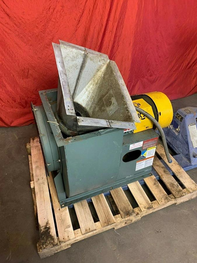 Used New York Blower (NYB) Size 15 PLR Fan Class 2 ARR-9, 3266 CFM , 5 HP Motor