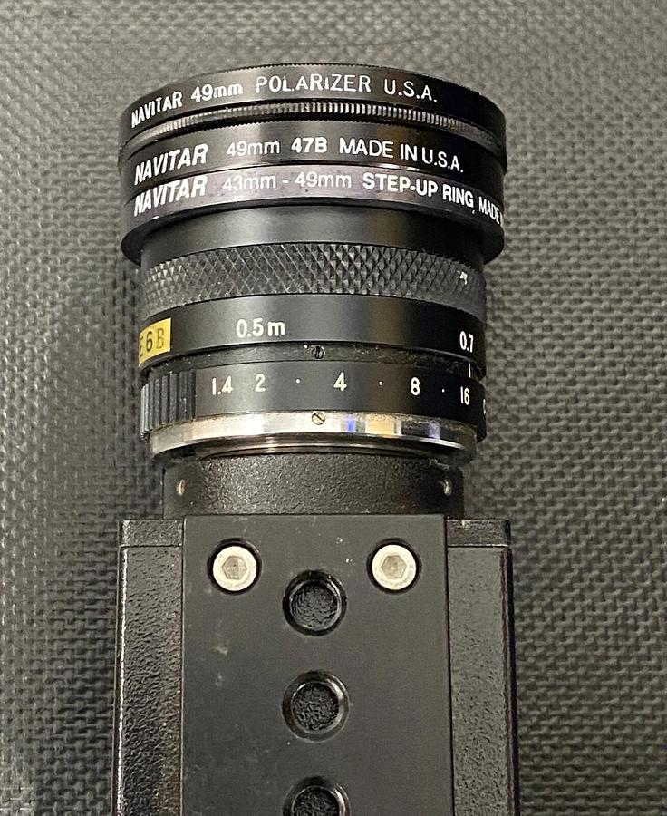 Used Allen Bradley 2801-YF Camera w/ Navitar 25mm F1.4, 49mm 47B, 49mm Polarizer Lens
