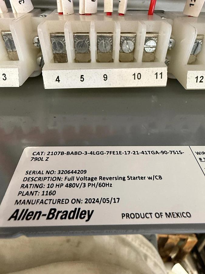 Used Allen-Bradley MCC Bucket, Reversing Starter, Relay Breaker *NEW*