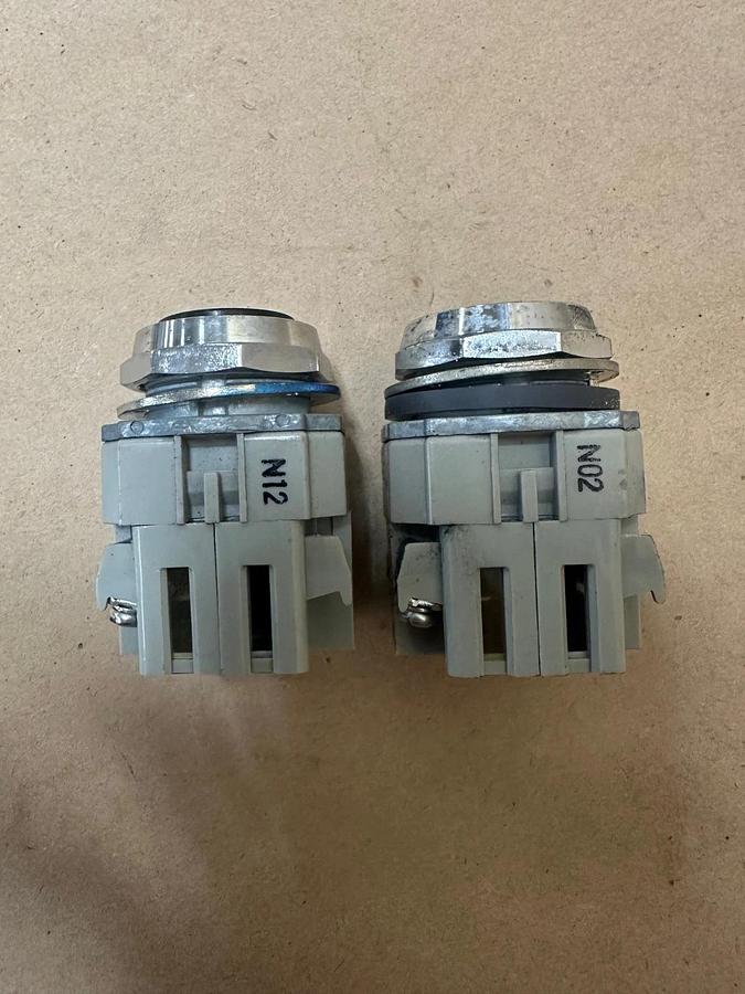 Used IDEC ABD Pushbutton Black - Lot of 2