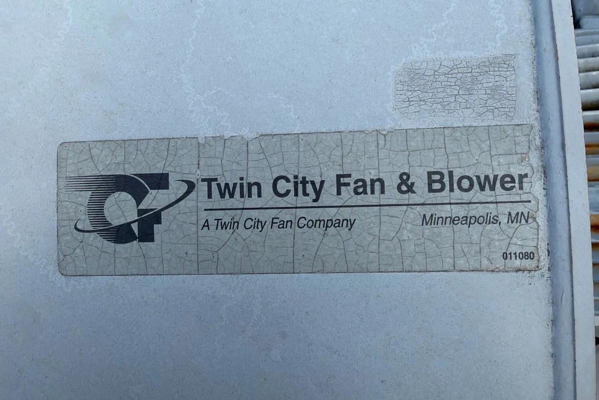 Used Twin City Fan & Blower CW 90° Top Horizontal Blower, 20Hp Motor 3520RPM 230/460V