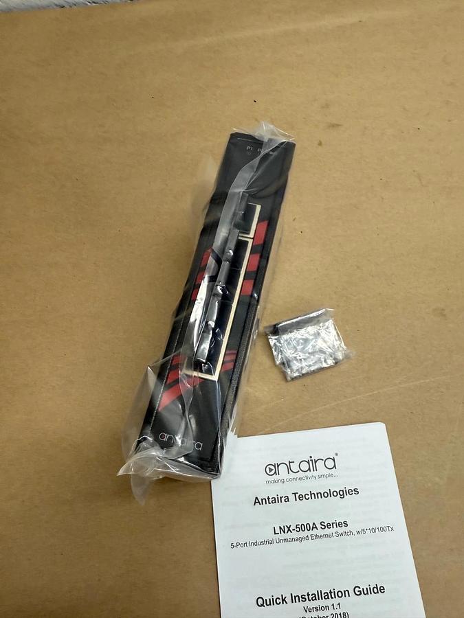 Used Antair Technologies LNX-500A-T Slim Industrial Ethernet Switch *NEW*