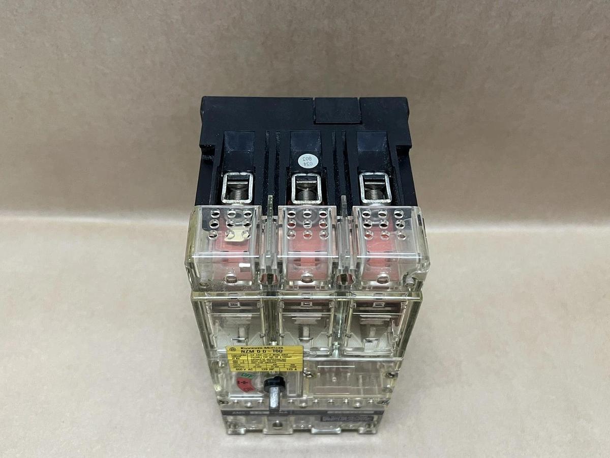 Used Klockner Moeller ZM6-125-CNA NZM 6b-160 600VAC, 125HP, 125A Circuit Breaker