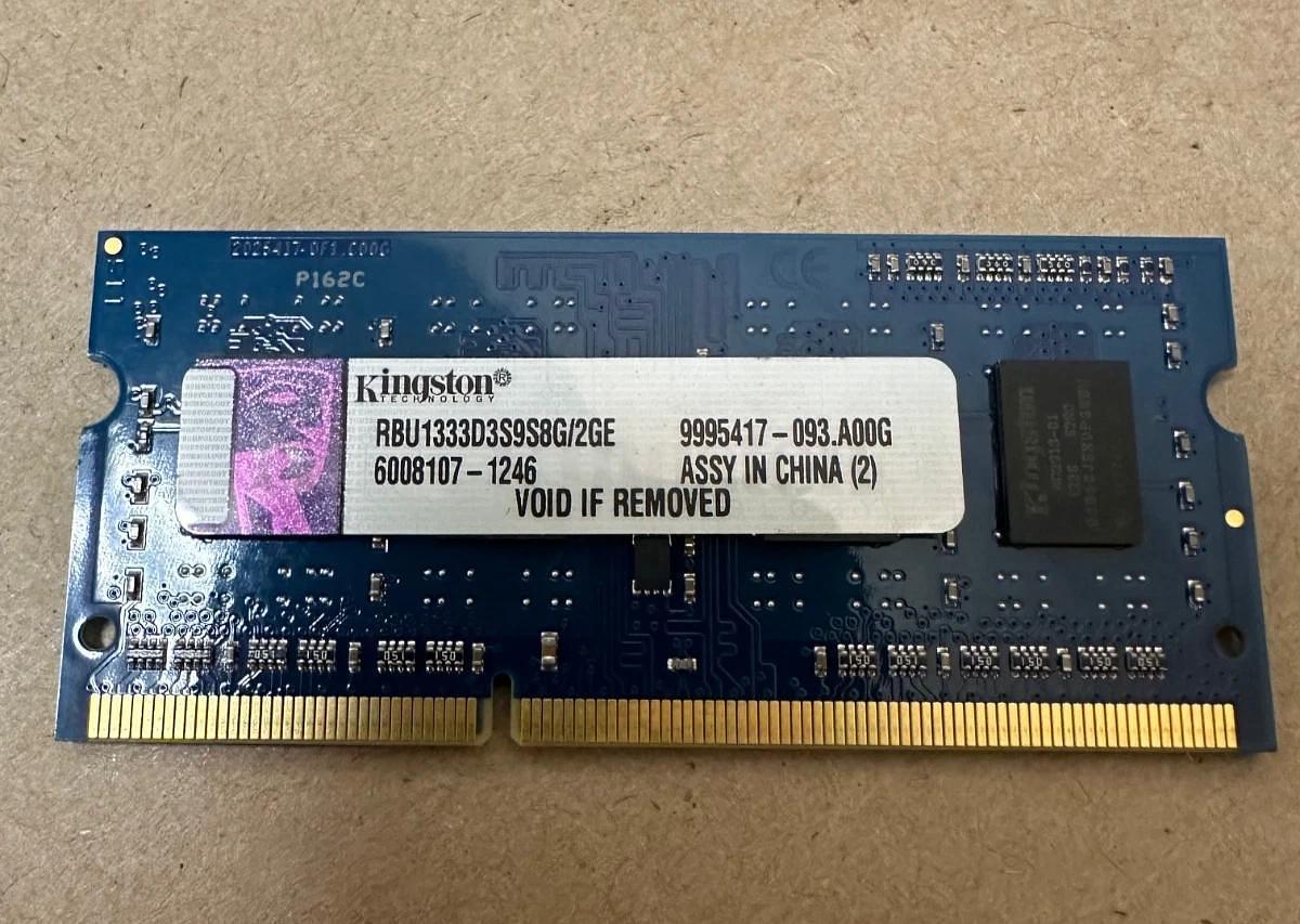 Used Kingston RBU1333D3S9S8G/2GE 2GB Laptop RAM