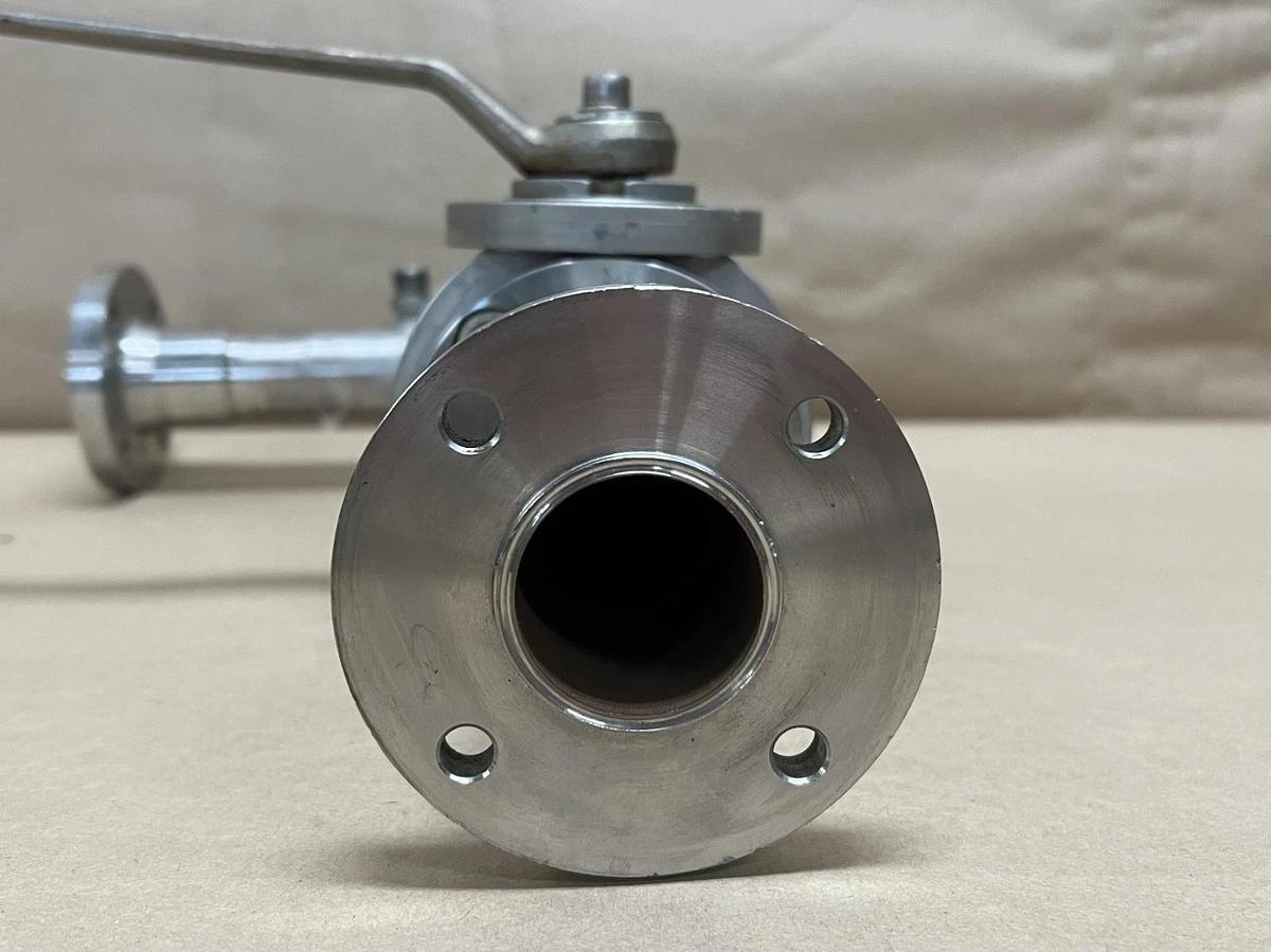 Used Pister DN32, PN40 SS High Pressure 2-Way Ball Valve Assembly