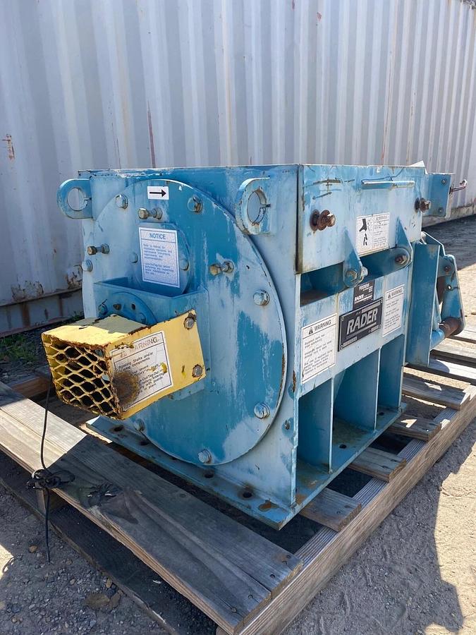 Used Rader 20x20 ESW Rotary Airlock, 5HP Baldor Motor, TXT4B Dodge Gearbox S/N MD5384