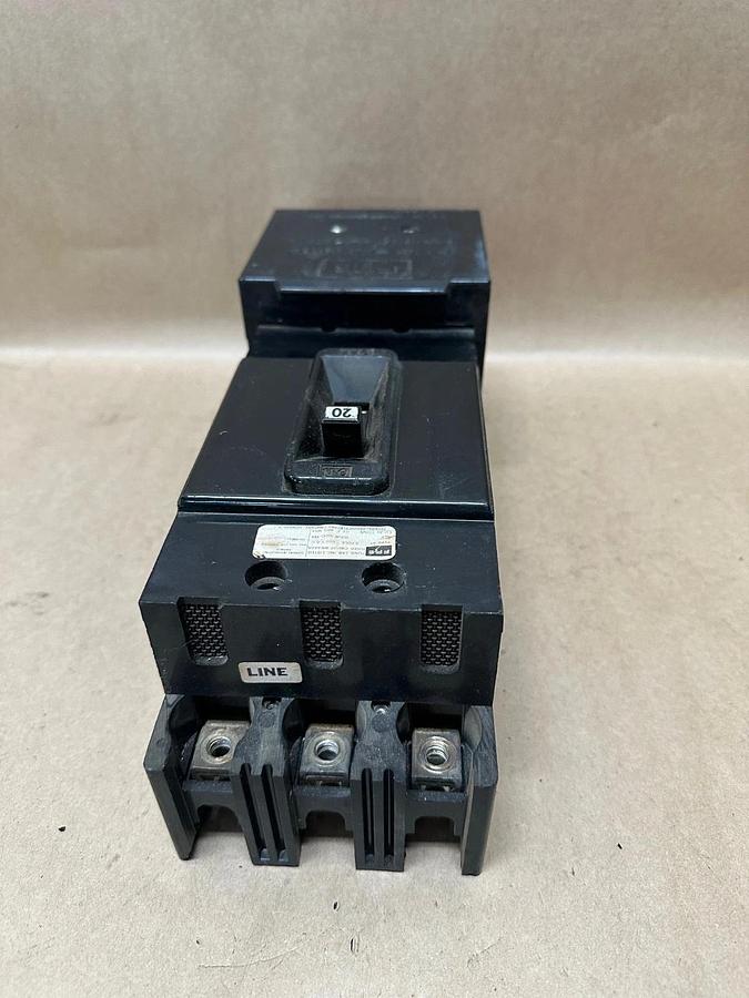 Used Federal Pacific Electric Company XF 20A 3 Pole Circuit Breaker