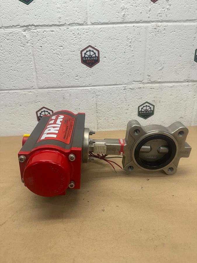 Used Triac OS-L1-0300/2R4SE Butterfly Valve, 3-1/4” Valve