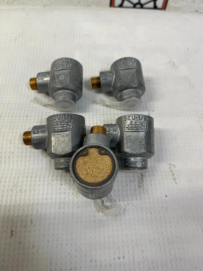 Used Festo SEU-1/8 Rapid Exhaust Shut Off Valve - Lot of 5