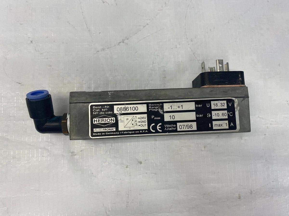 Used Herion Norgren 0886100 Pressure Switch
