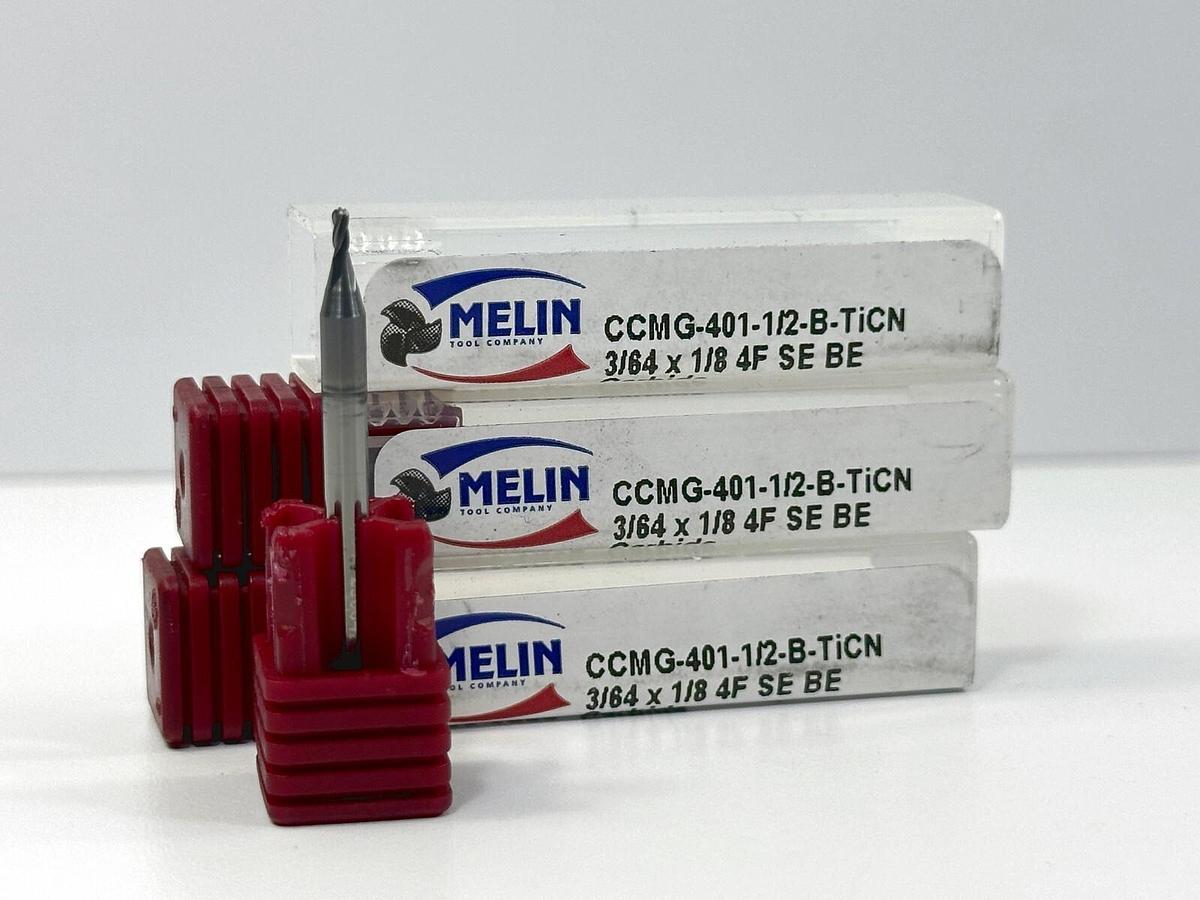 Melin (Tool Company) CC-1616-R060, 1/2x1/2, 4F .060, Crnr Rad, Cobalt End Mill