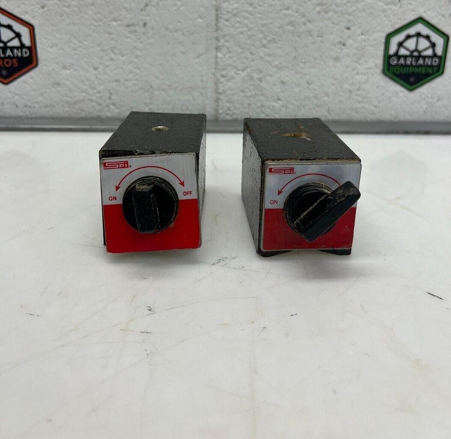 Used SPI Magnetic Indicator Base w/ Switch - Lot of 2