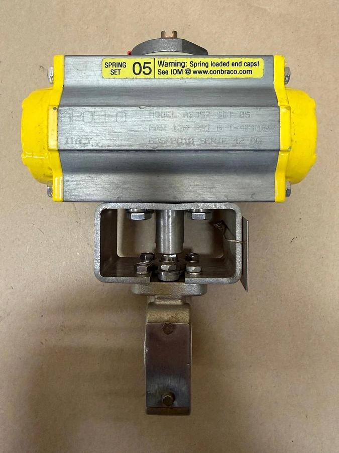Used Apollo AS052 Pneumatic Actuator w/ CF8M Valve
