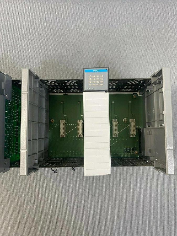 Used Allen Bradley (1) 1746-P2 Power Supply, (1) 1746-A10 10 Slot Rack, (2) 1746-IB16