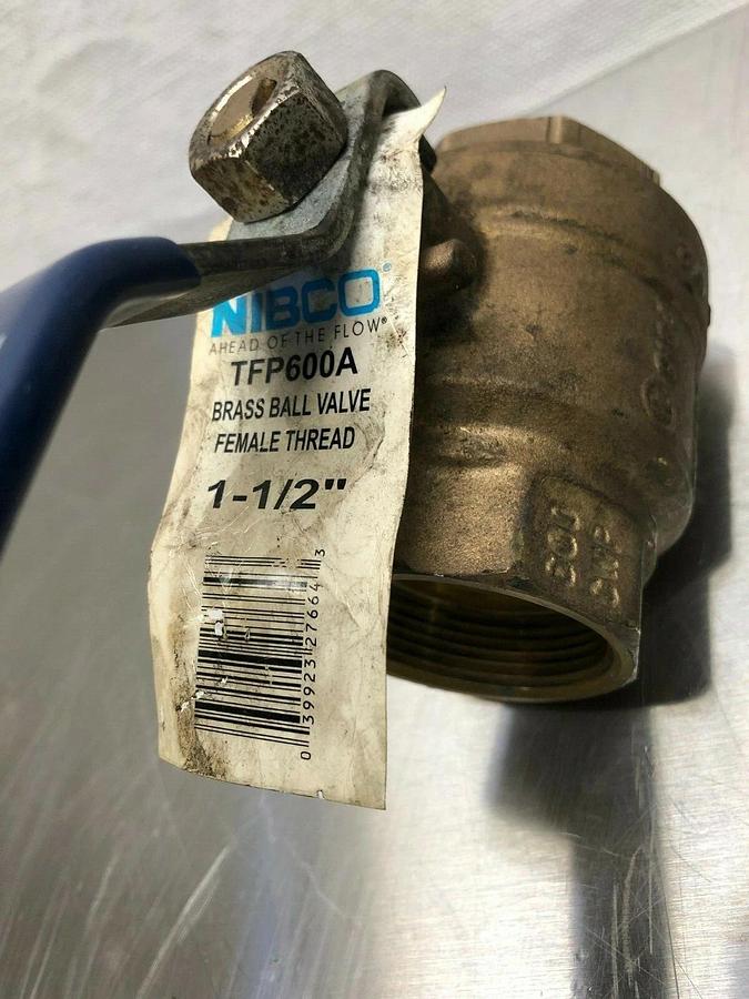 Nibco 1-1/2” Female Thread Brass Ball Valve T-FP600A