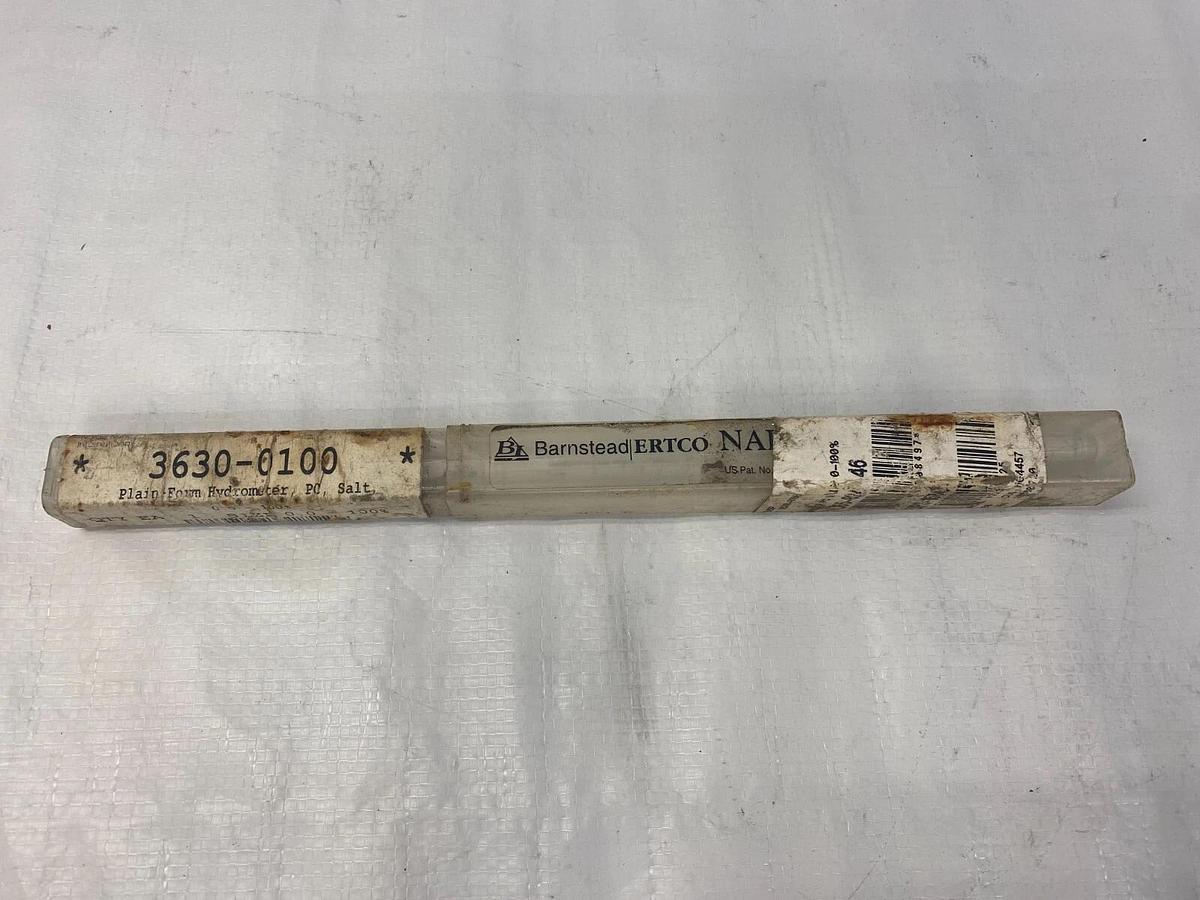 Used Barnstead/Ertco 0036300 Hydrometer Polycarbonate