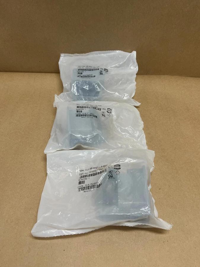Used Harting 19300061250 Han 6B-asg1-LB-M20 Single Entry Housing - Lot of 3