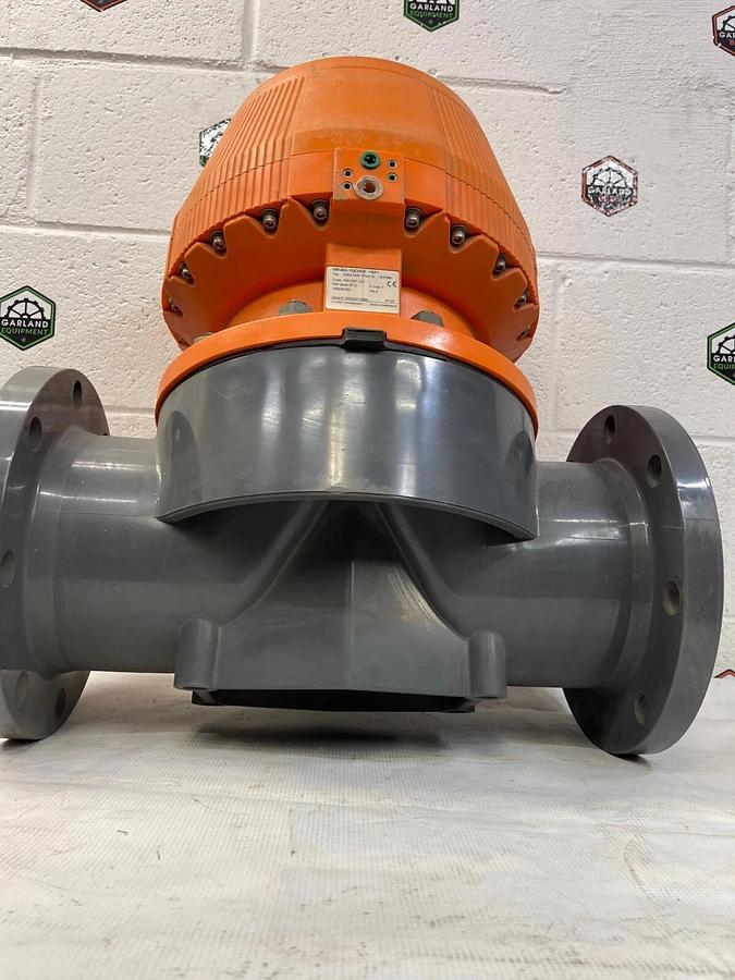 Used Georg Fischer 199.025.130 199025130, 6” PVC Type 025 Diaphragm Valve, Pneumatic