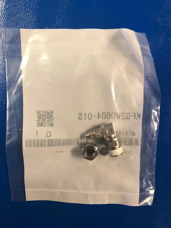 Used SMC KFG2V0604-01S Stainless Steel Swivel Elbow