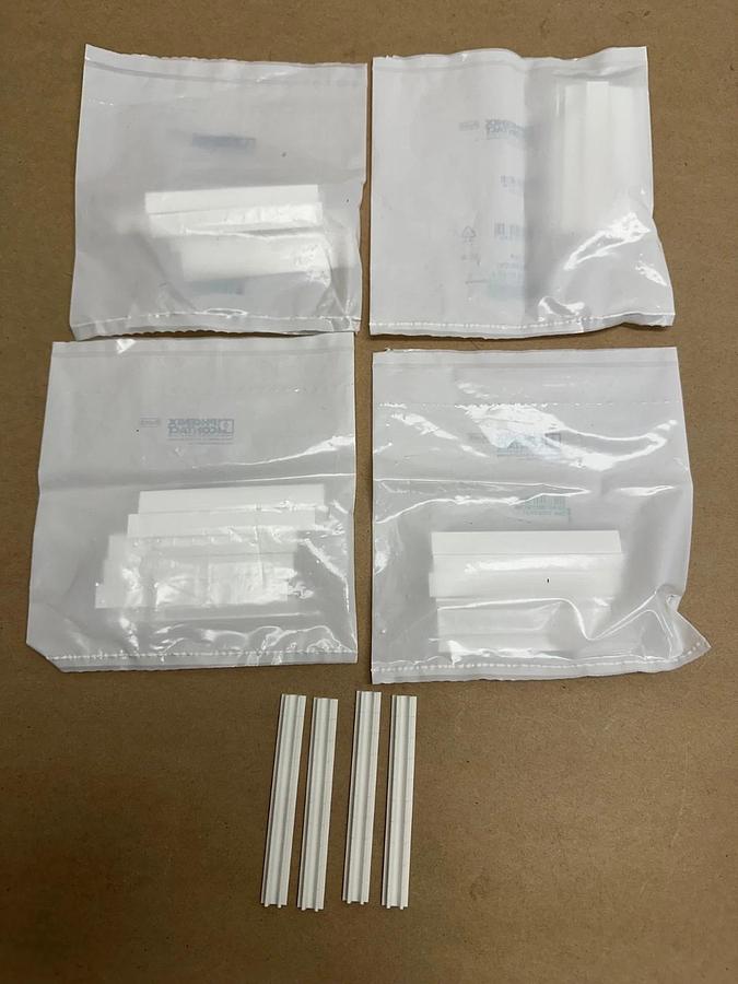 Used Phoenix Contact ZB 8:UNBEDRUCKT Zack Marker Strips - 44 pcs