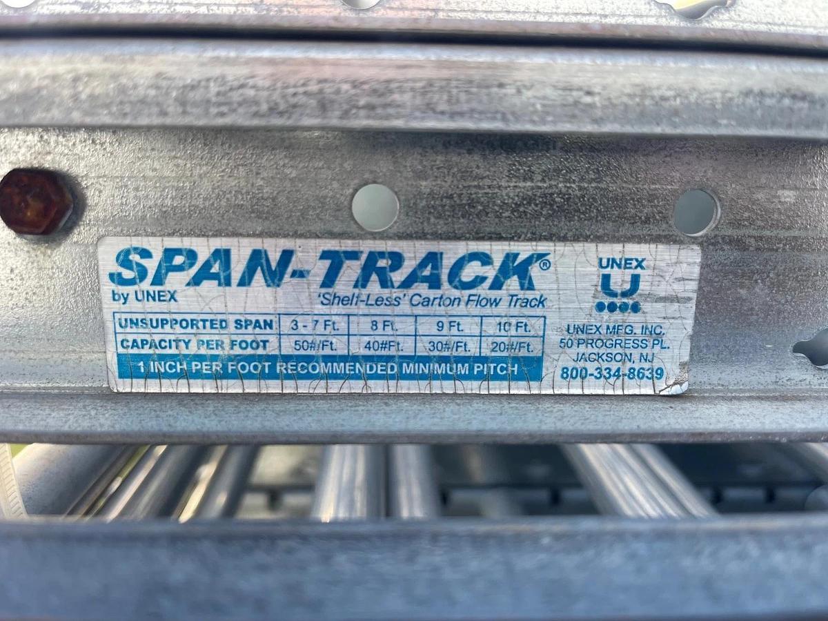 Used Unex Span Track 98 Series Light Duty-98S293x114, No Hanger Brackets - Quantity 1