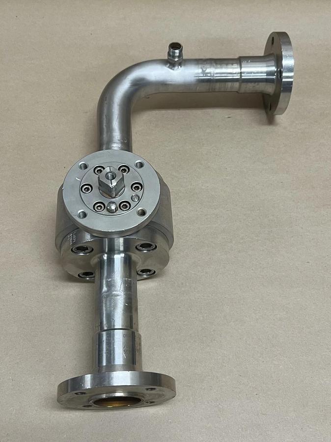 Used Pister DN32, PN40 SS High Pressure 2-Way Ball Valve Assembly (No Manual Handle)