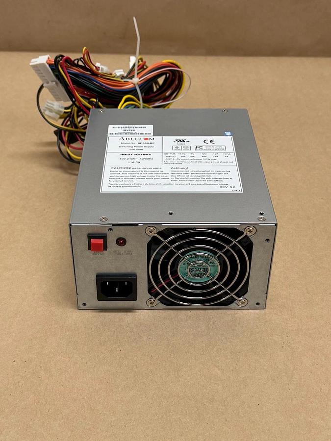 Ablecom SP650-RP Switching Power Supply, 650 Watt *NEW*