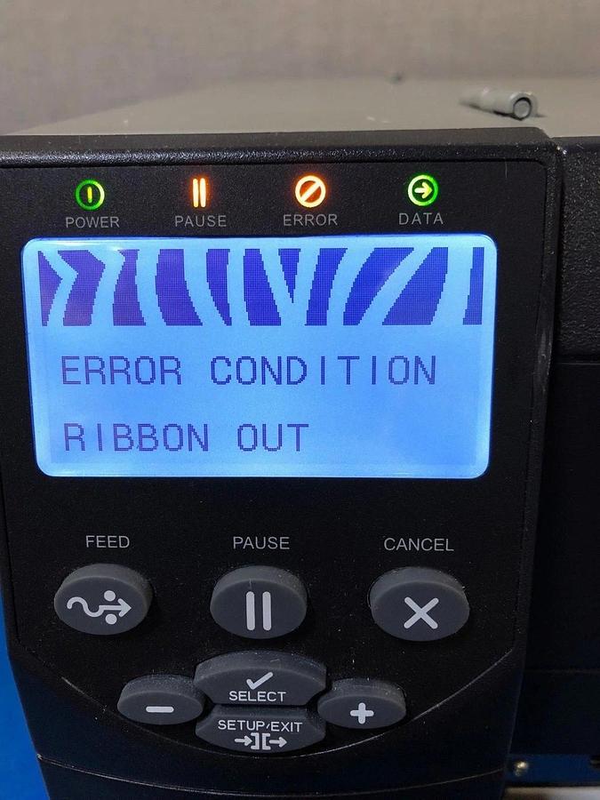 Used Zebra ZM400 Thermal Label Printer