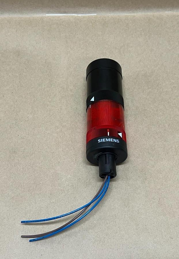 Used Siemens 8WD4 220-5AB w/ 8WD4 220-0FA Red Stack Light w/ Buzzer Element