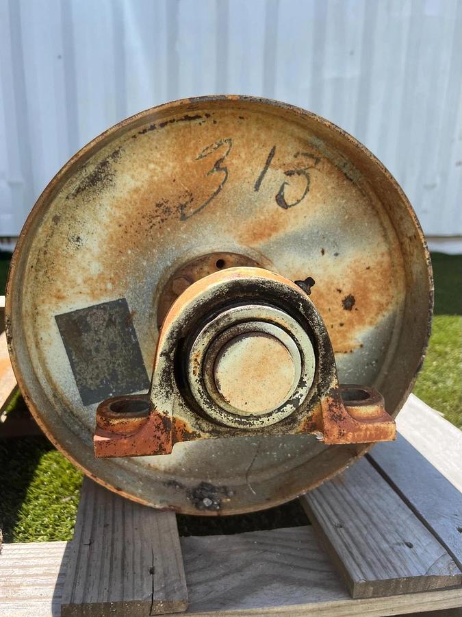 Used 32" Non-Magnetic Drum Pulley, 14" Outer Diameter w/ Bearing