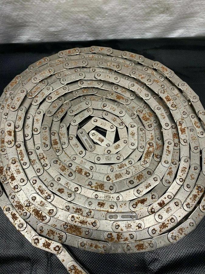 Used Tsubaki RF2040 Roller Chain, 20 Feet Long