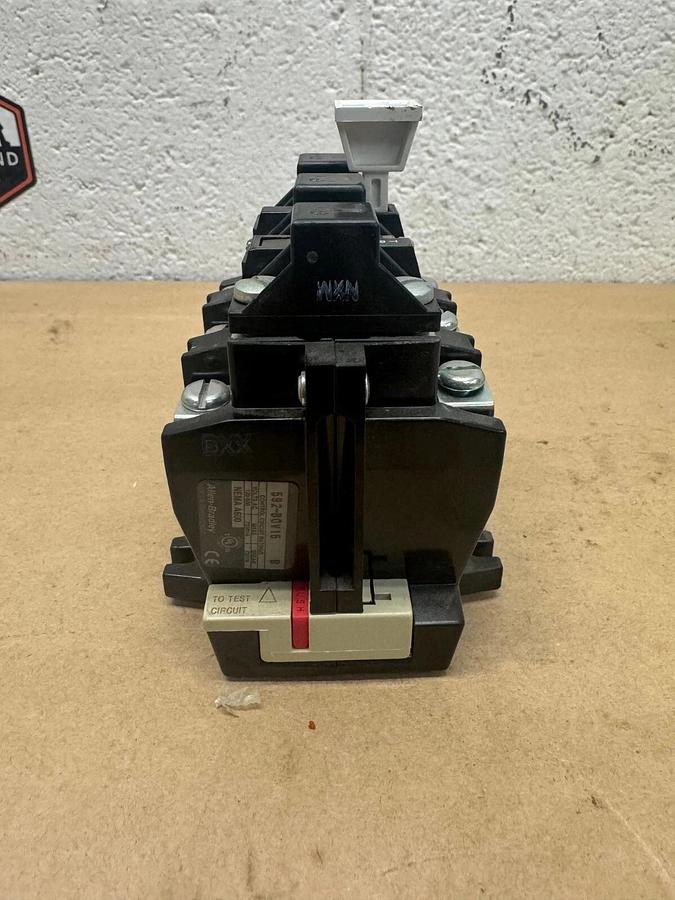 Used Allen Bradley 592-B0V16 Overload Relay, 120-600 VAC, NEMA A600