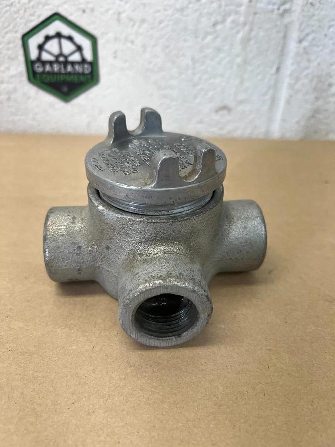 Used Crouse Hinds GUAT-24 3/4” Conduit Outlet Body