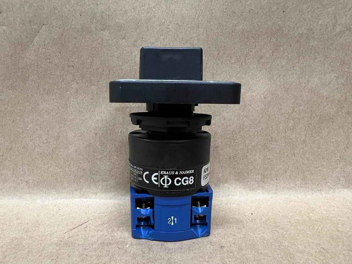 Used Kraus & Naimer CG8 Selector Switch w/ One Piece Terminal Block - Lot of 3