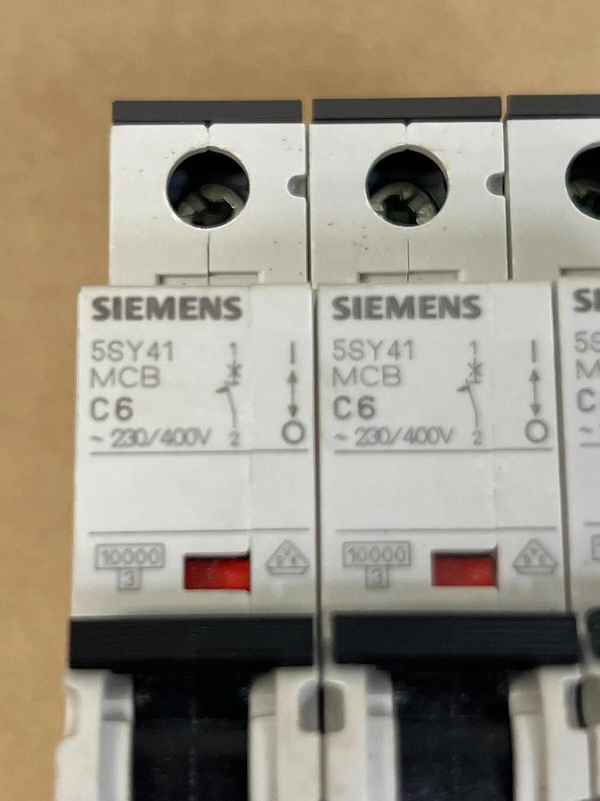 Used Siemens 5SY41 Circuit Breaker - Lot of 3