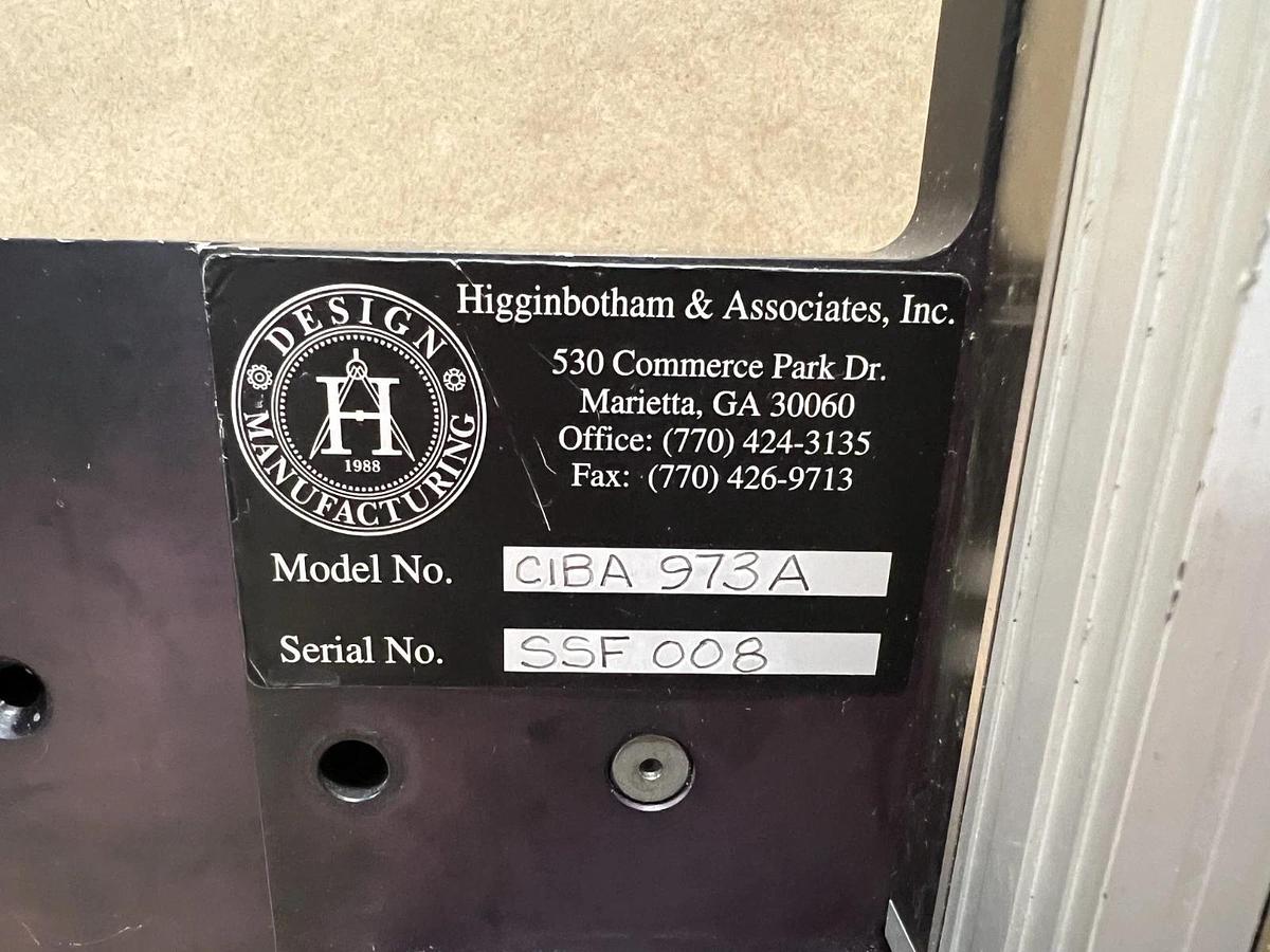 Used Higginbotham & Associates CIBA 973A Linear Positioning + Sample-Holding Assembly